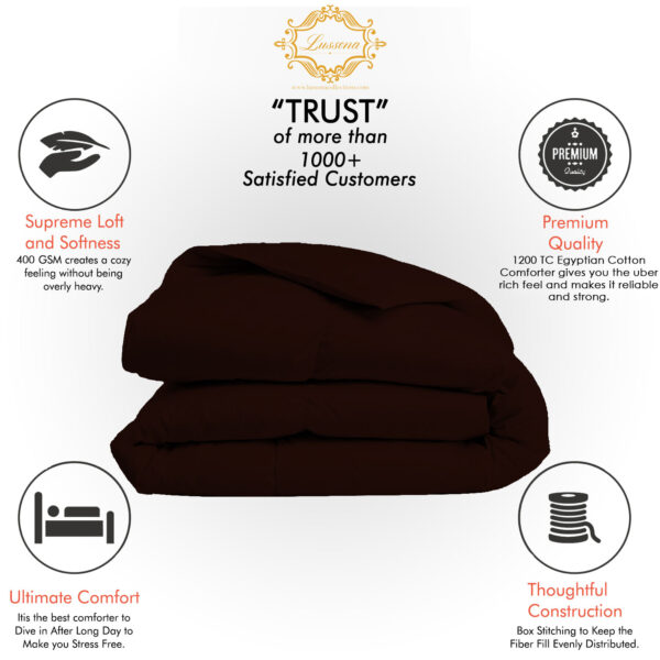 Chocolate Comforter Folded