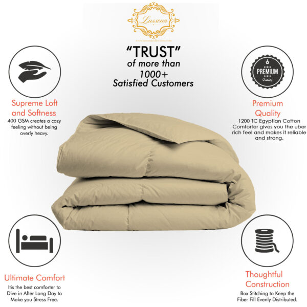 Ivory Comforter Folded